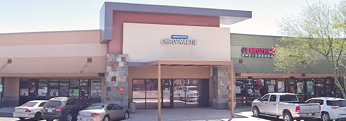 The exterior of the Greenway Cotton Chiropractic and Physical Medicine logo