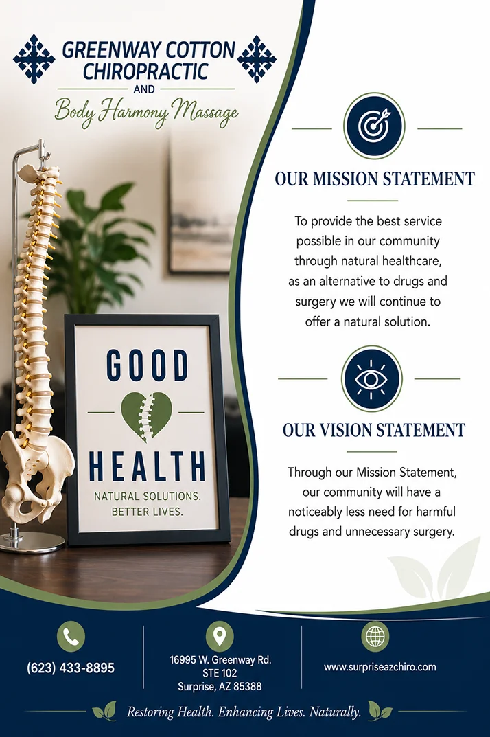 The mission statement for the chiropractic office