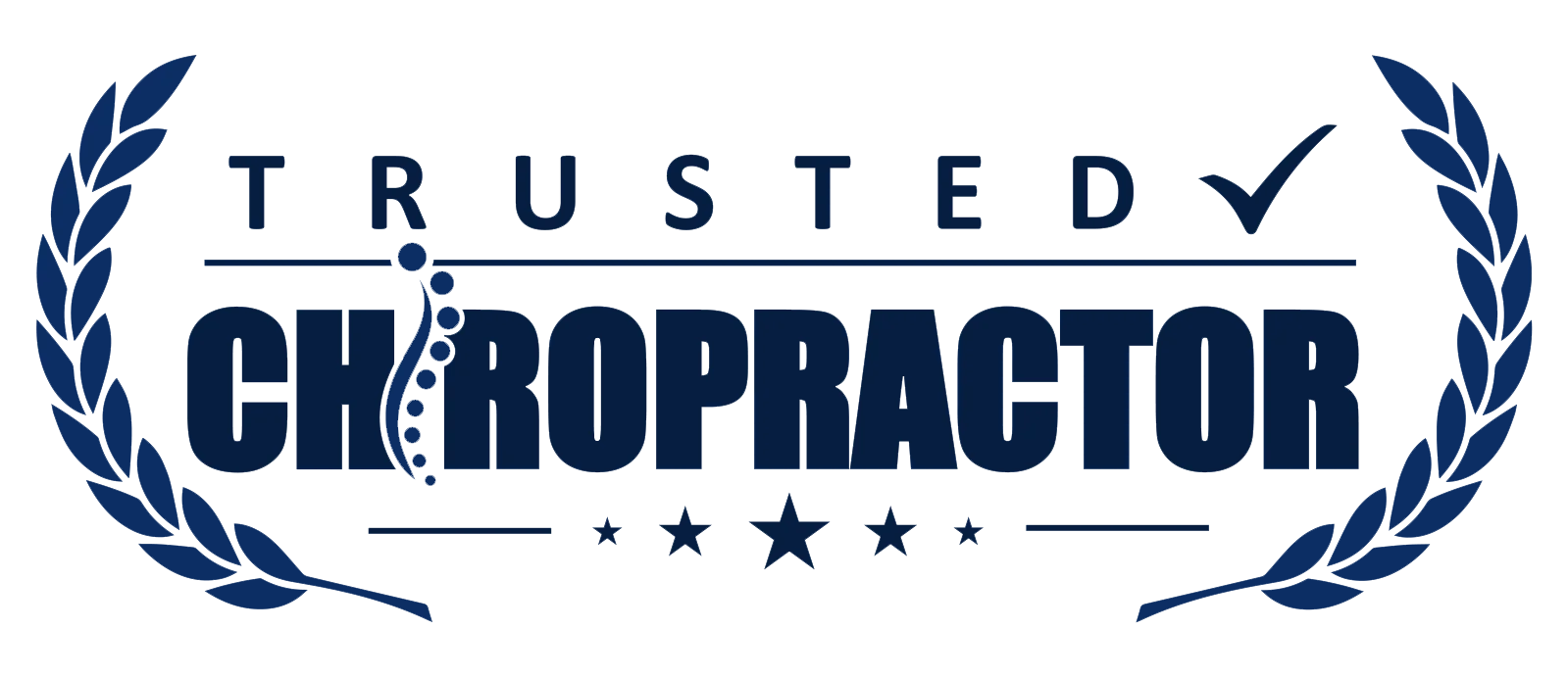 A badge reading "Trusted Chiropractor"